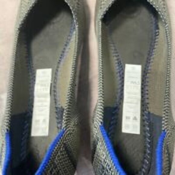 Rothy's Womens Shoes Size 6.5 The Point Flat Python RETIRED Walnut Blue - Picture 8 of 12